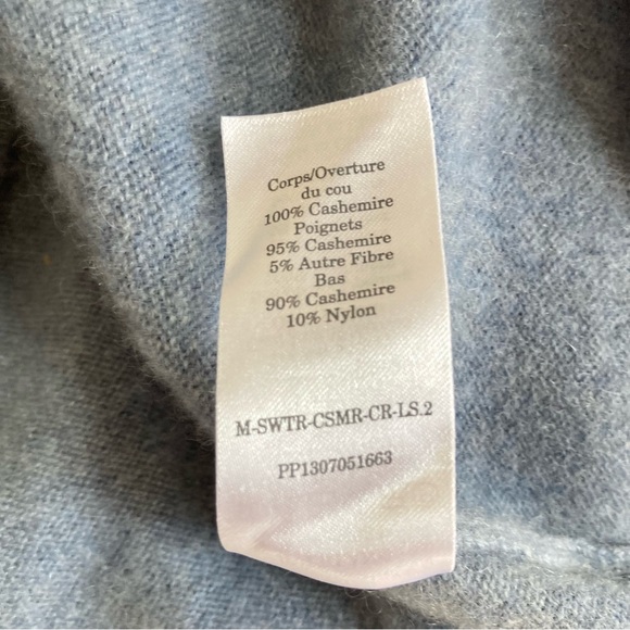 Everlane Men’s Cashmere Crewneck Pullover Sweater in Heather Sage Blue, Size M - Picture 8 of 8